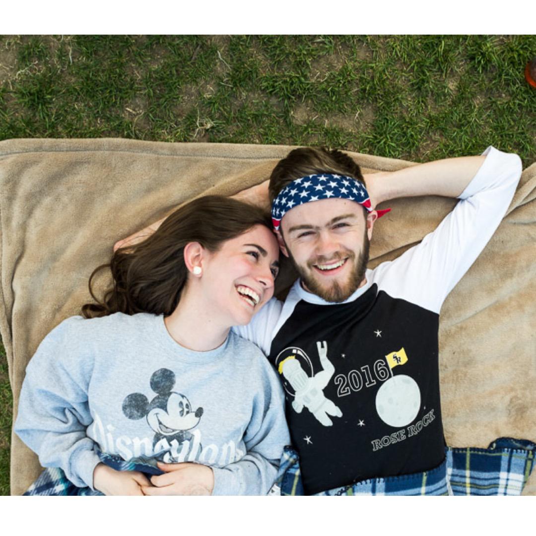 This is the photo that made us Saint Rose famous! It was printed in the Saint Rose welcome brochures the following fall. Rose Rock, April 2016