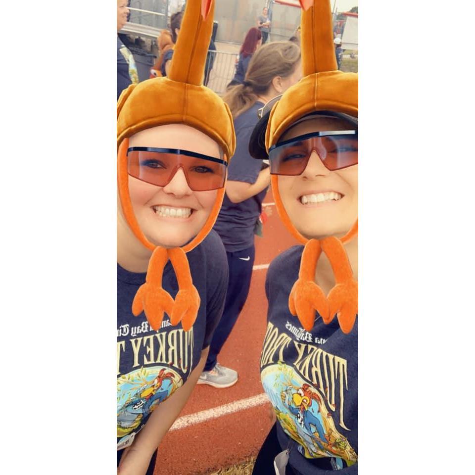 Kelli and Kim at the Turkey Trot!