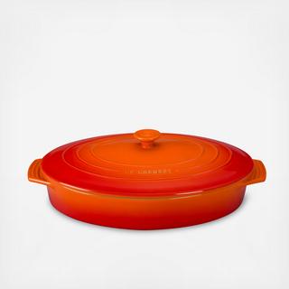 Covered Oval Casserole Dish