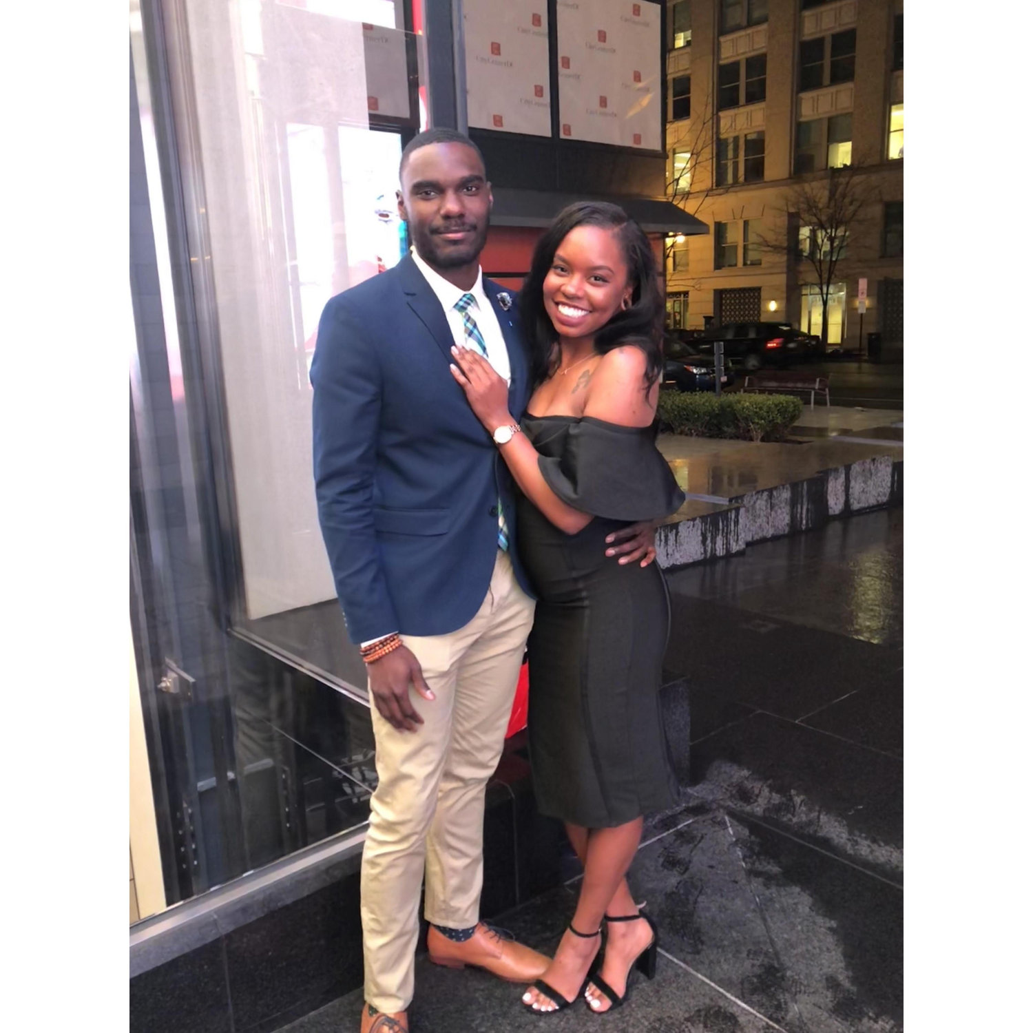 The Bride and Grooms first official date