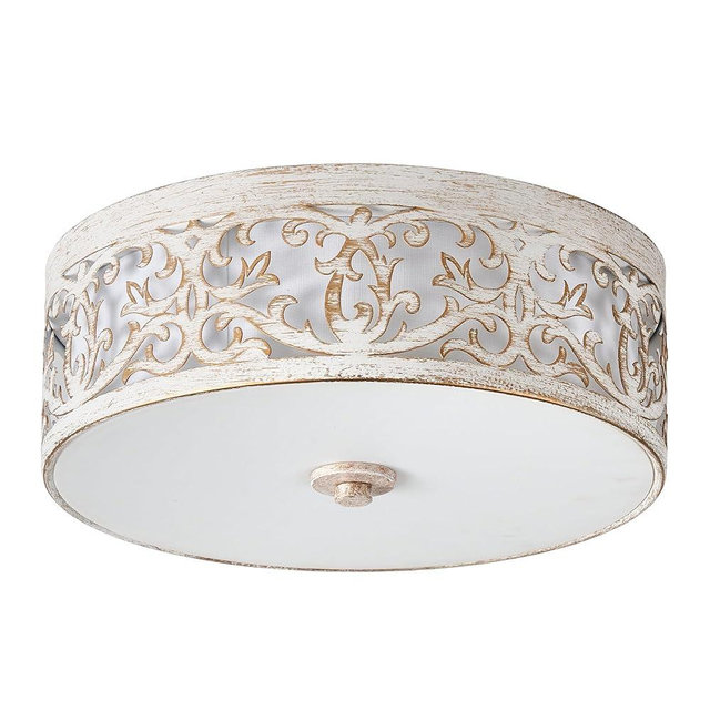HANASS 12-inch Flush Mount Ceiling Lights, Farmhouse LED Ceiling Light Fixtures, White Close to Ceiling Lights for Bedroom,Hallway,Kitchen, MX100060