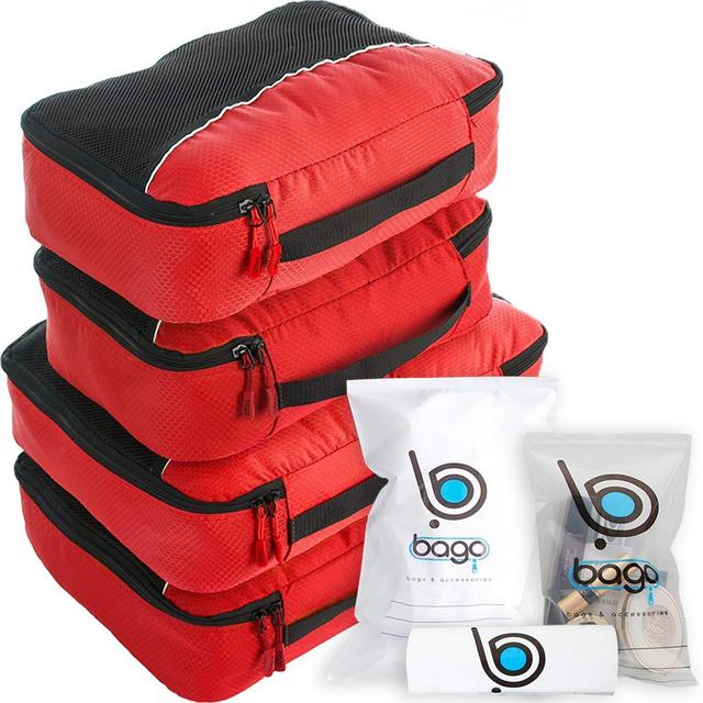 Bago Packing Cubes For Travel Bags - Luggage Organizer 10pcs Set in 12 Colors