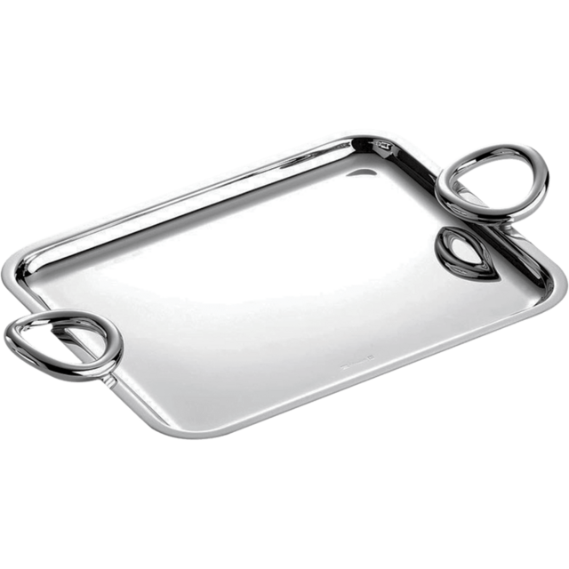 Christofle 20x16 cm Silver-Plated Tray Vertigo