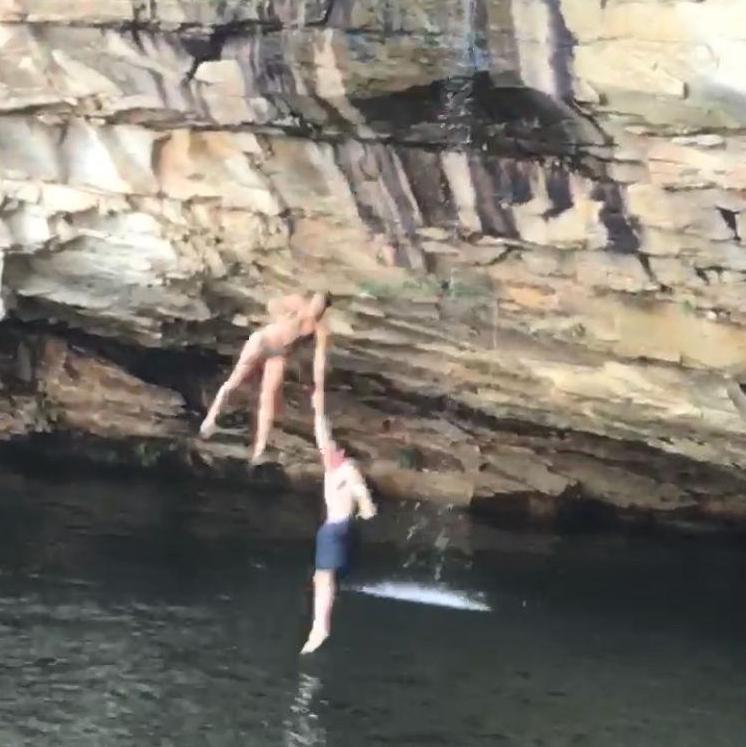 The infamous jump. Summersville, WV. June 2018