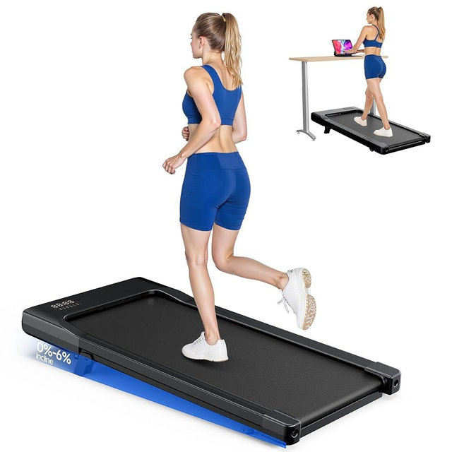 Superun Walking Pad with Incline, Under Desk Treadmill, 3 in 1 Portable Treadmills for Home with Remote Control LED Display, 2.5 HP Quiet Mini Treadmill for Office Home Use, 300 Lbs Capacity