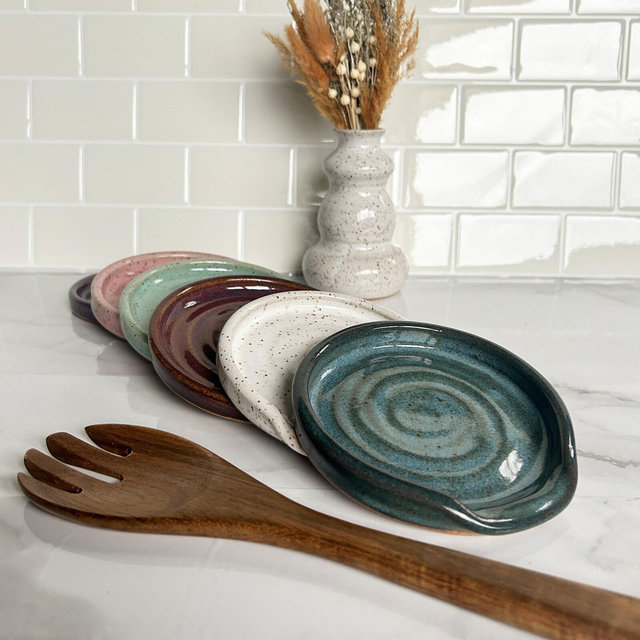 Colorful Speckled Spoon Rests