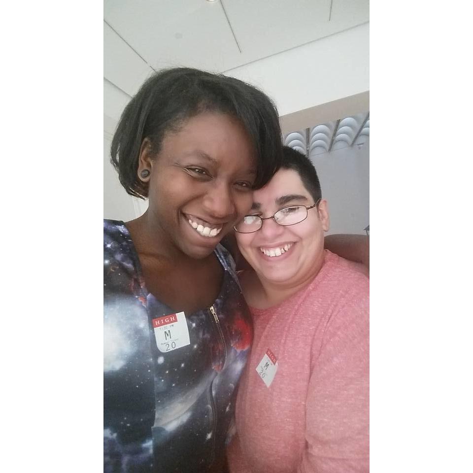 Sheena's first time at the High Museum (and this was taken right after Sheena called Donni a jerk and Donni called Sheena a baby because Sheena does not like taking photos and we burst into laughter)