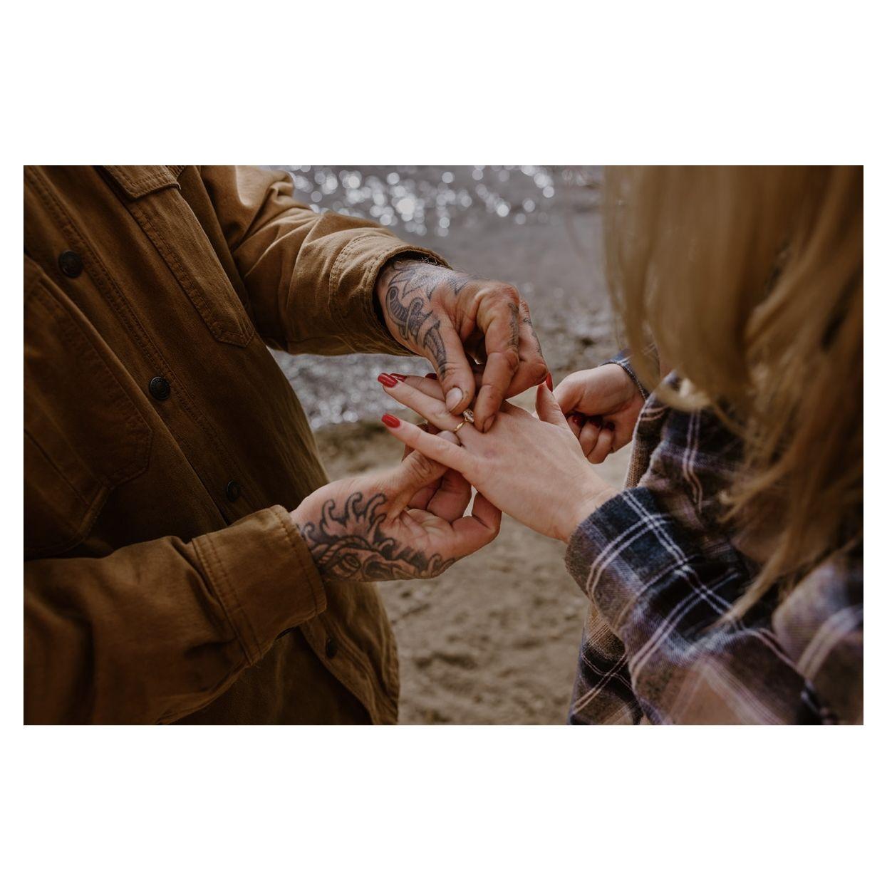 The moment he put the ring on me