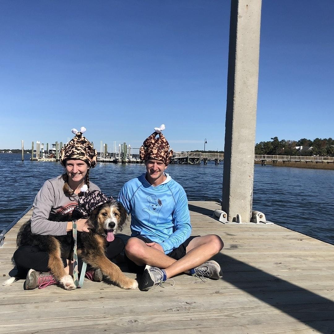 Mabel was as uncomfortable on a floating dock as she appears.