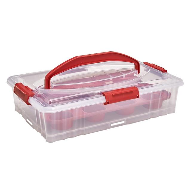 Buddeez 19202R-ONL 19202R Cake and Cupcake Carrier Red