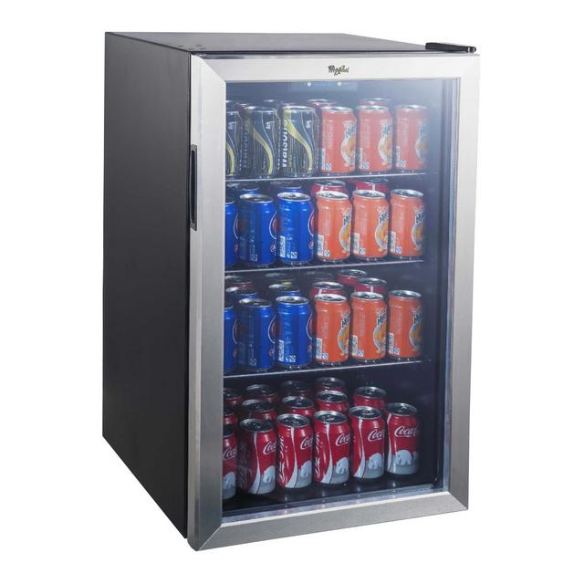 Whirlpool 4.5 Cu. Ft. Mini Refrigerator Beverage Center - Stainless Steel JC-133EZY