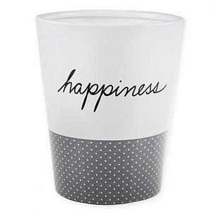 ED Ellen DeGeneres Words Wastebasket in White/Grey
