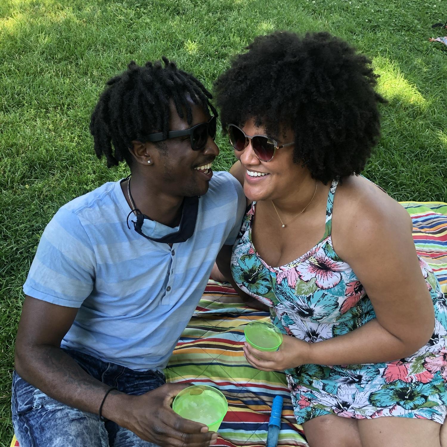 June 2021. We had been dating two weeks, and this was our very first picture together ❤️