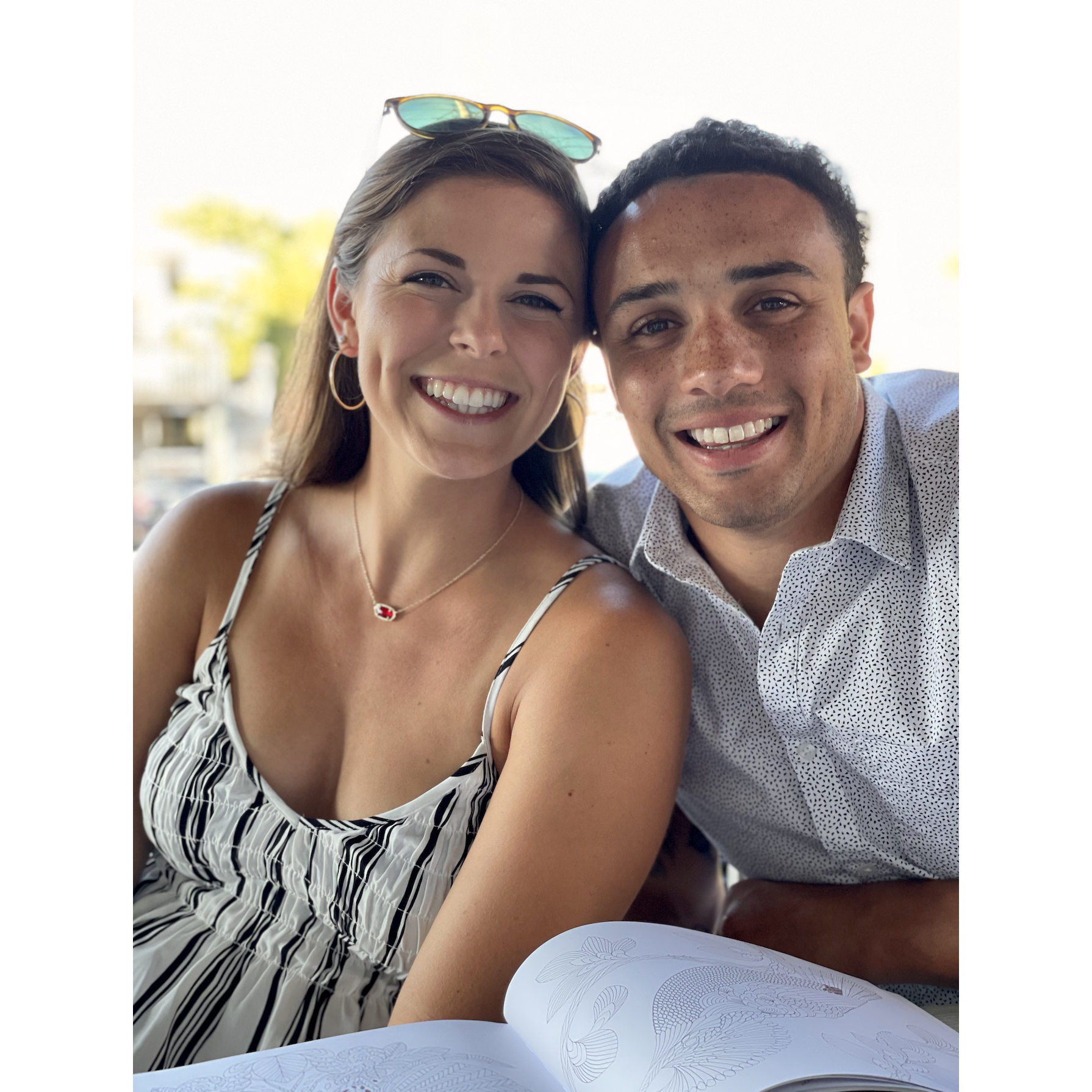 We took this 1 hour before the proposal...I had absolutely no idea what was about to happen!