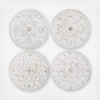 Jardins du Monde Cocktail Plate, Set of 4