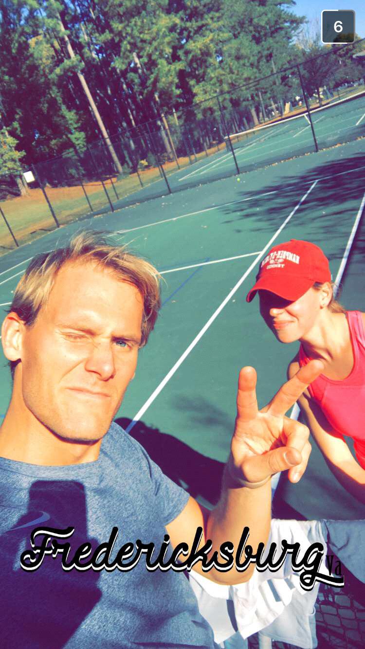 Shocker, there might be some tennis activities over the weekend. (I'm still trying to teach William how to play.)