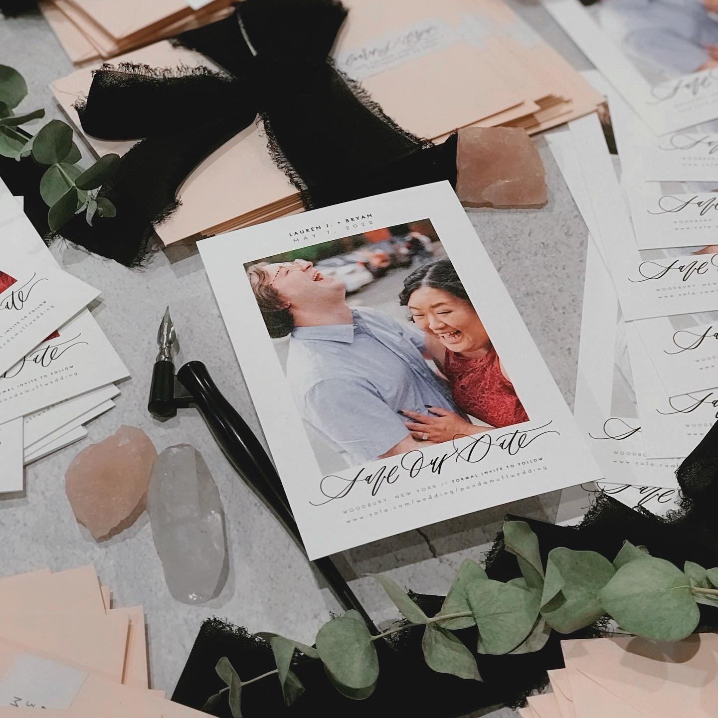 Save the Dates by Martha Wasser of Amour and Ink Paper Co.