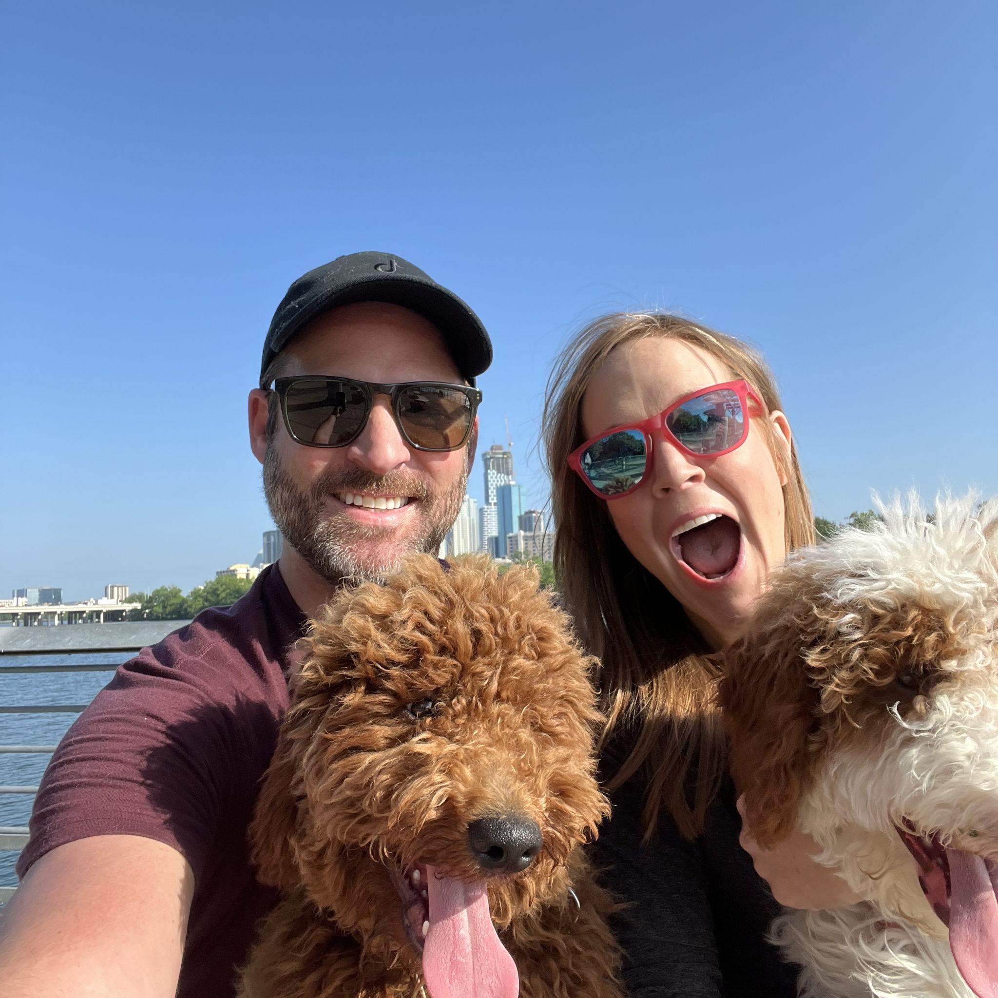 Love our family walks on Lady Bird Lake.