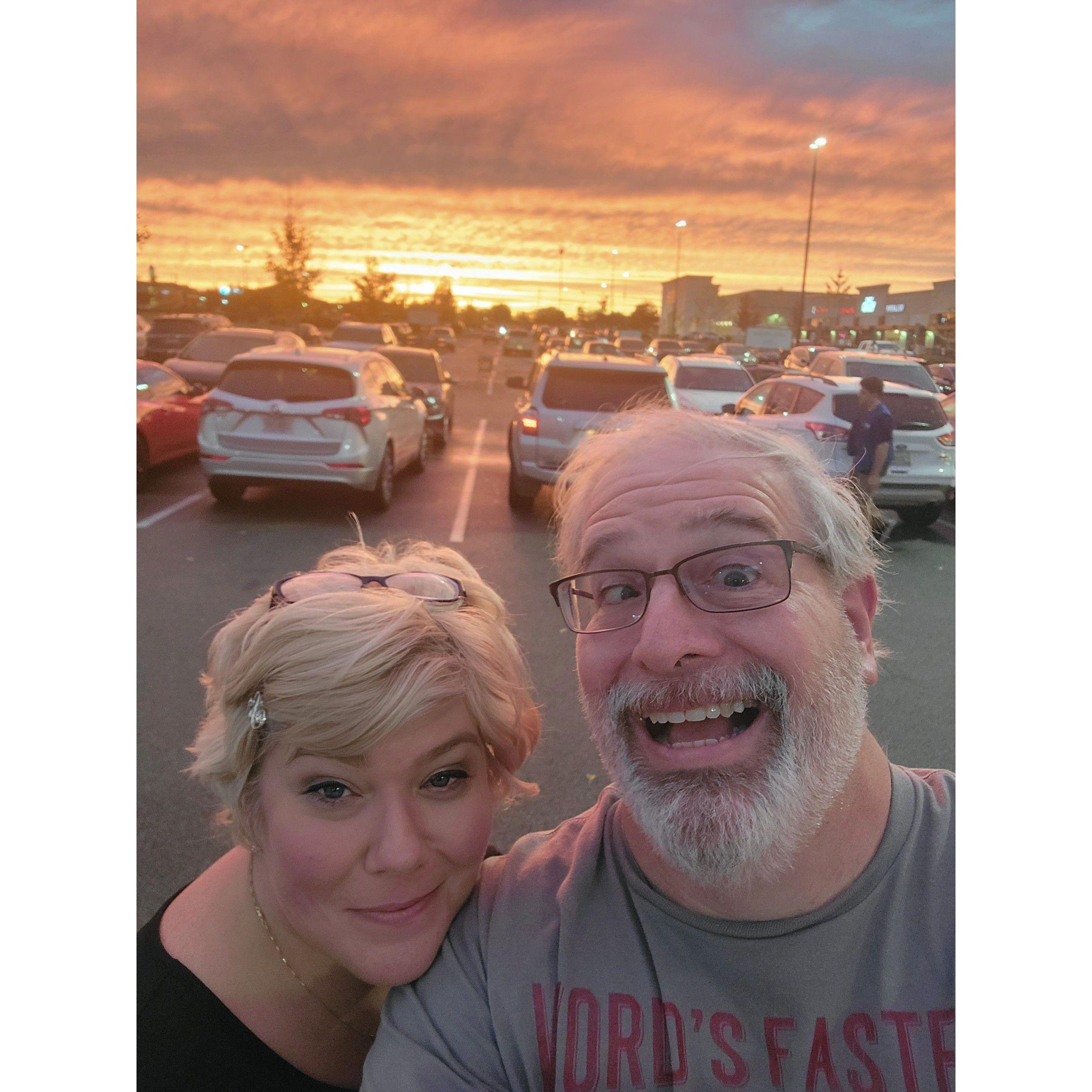 Tooling around in the Hobby Lobby parking lot and caught a beautiful sunset!