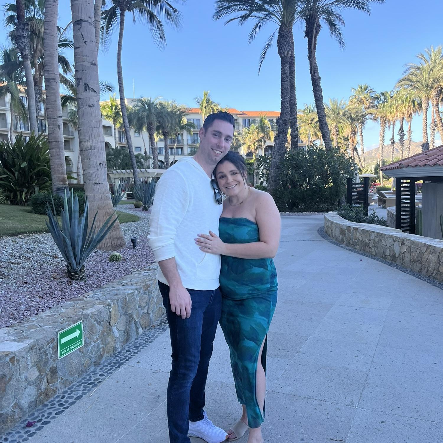 Our first actual vacation! Jimmy left his suit at home and only realized it once we arrived to the airport. Talk about a test of a relationship