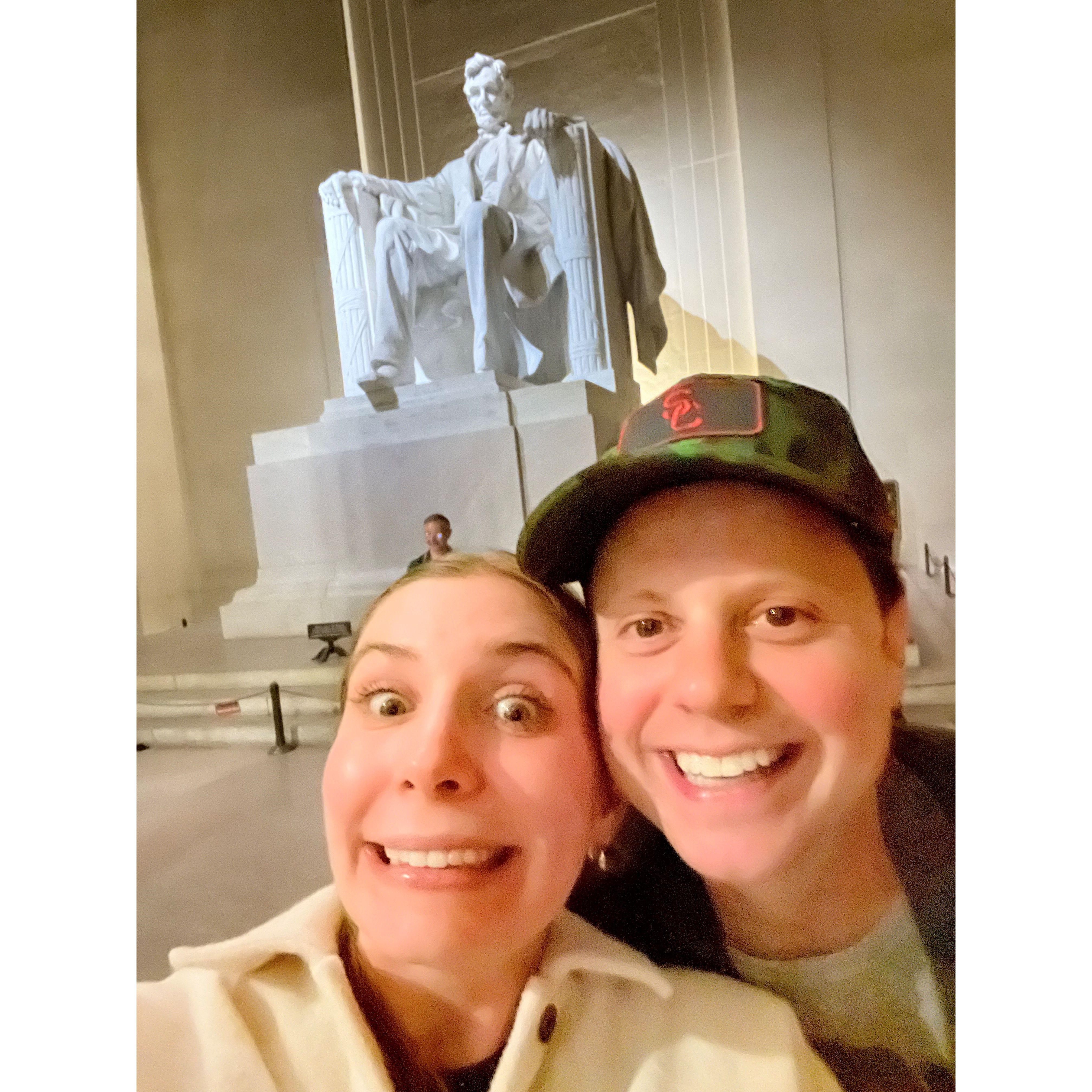 On said night bike tour, wassup honest Abe?!