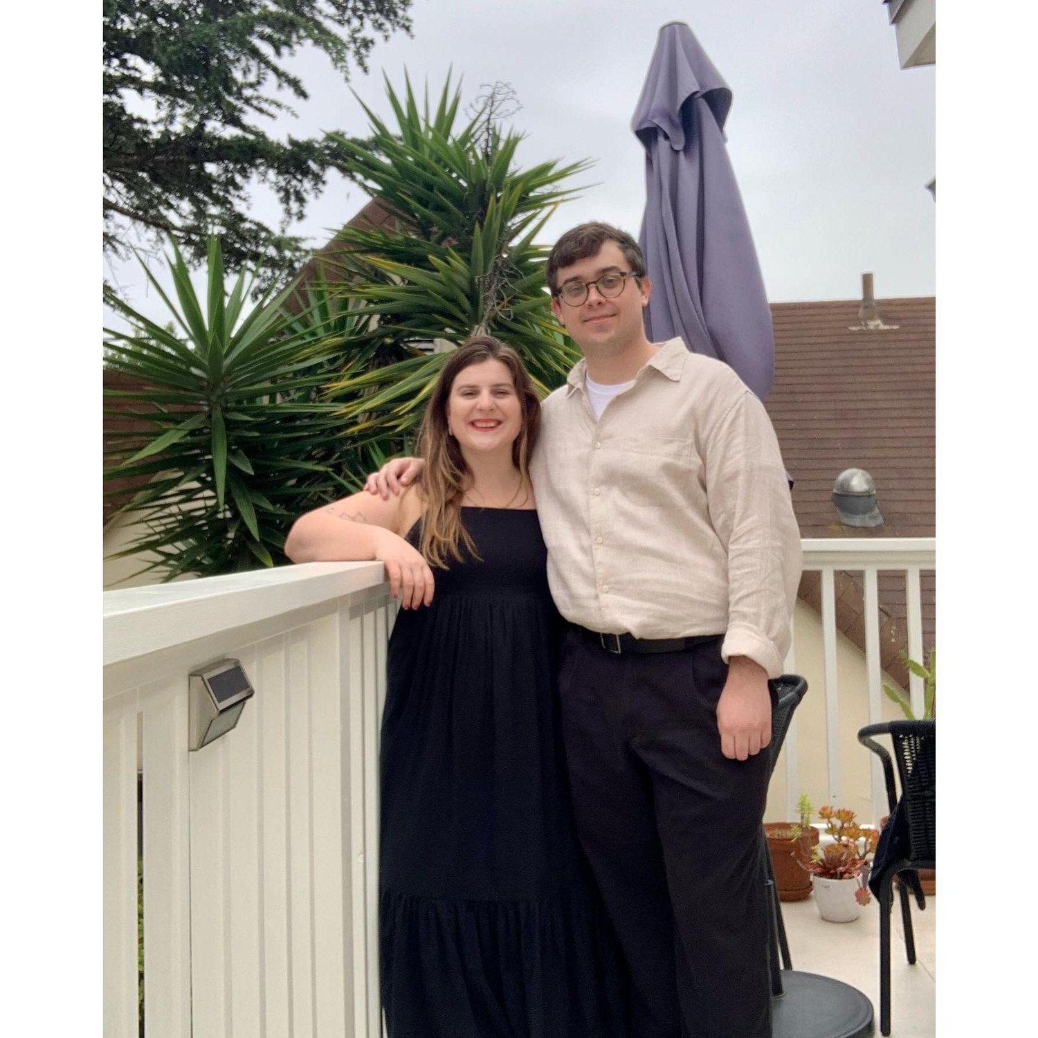 In Santa Barbara for the Liff's wedding.