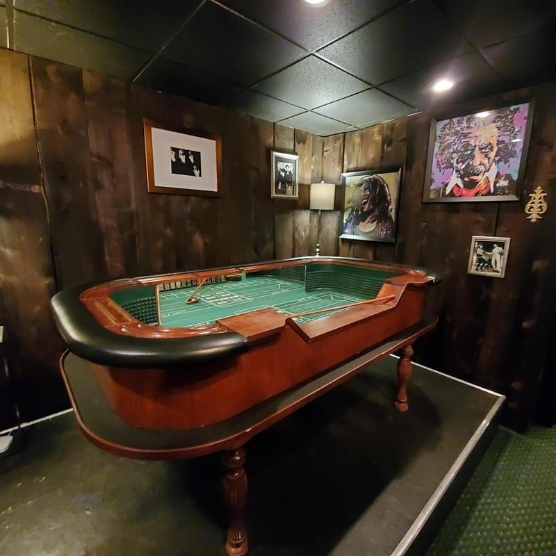 Craps table - part of the Casino Room at the Forest House Lodge! (Bottom Floor)