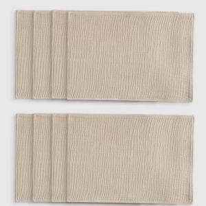 Organic Airy Gauze Placemats (Set of 8) - Dune