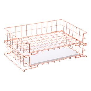 Copper Wire Stackable Letter Tray