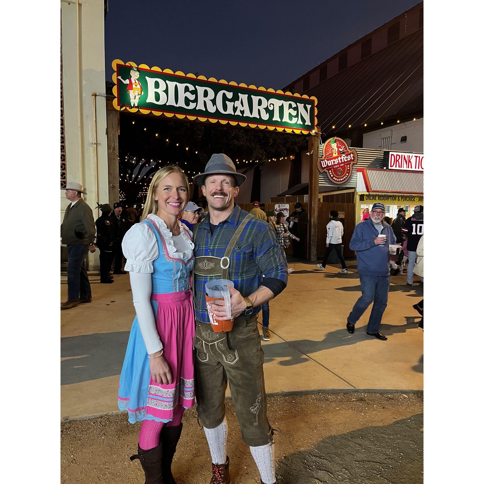 She likes him in lederhosen