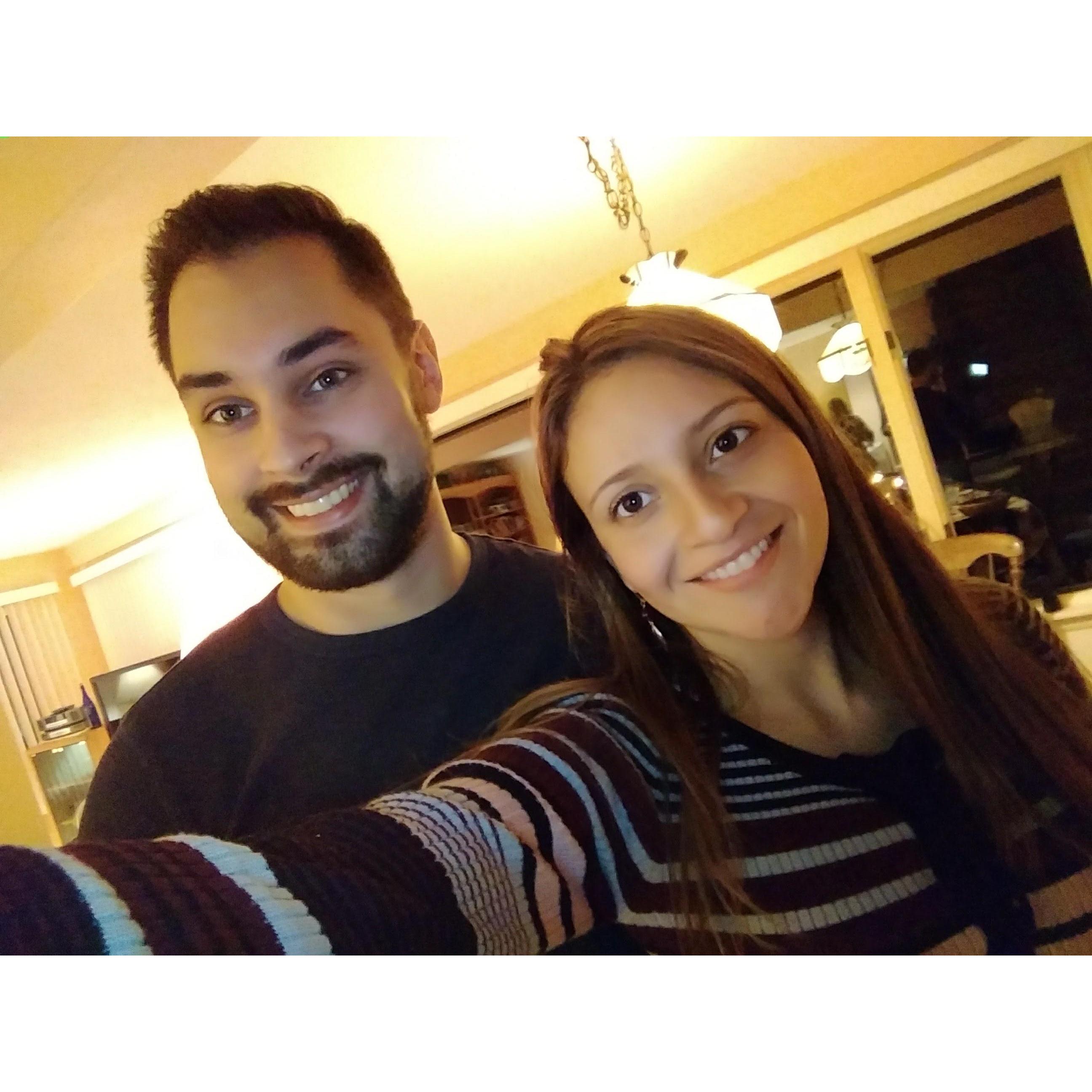 Our first Thanksgiving together ( Rochester, NY  Year 2017)