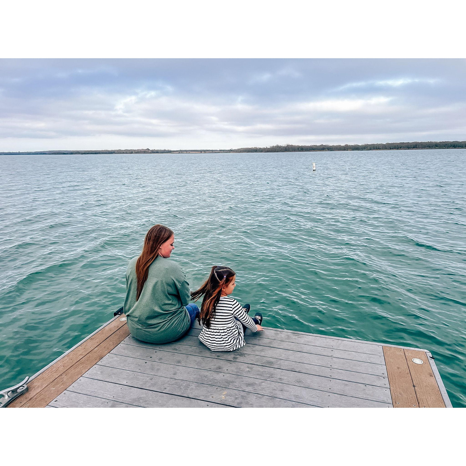 Sitting at the Lodge Dock