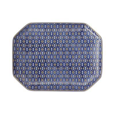 Hanukkah Blue Mosaic Rectangular Platter