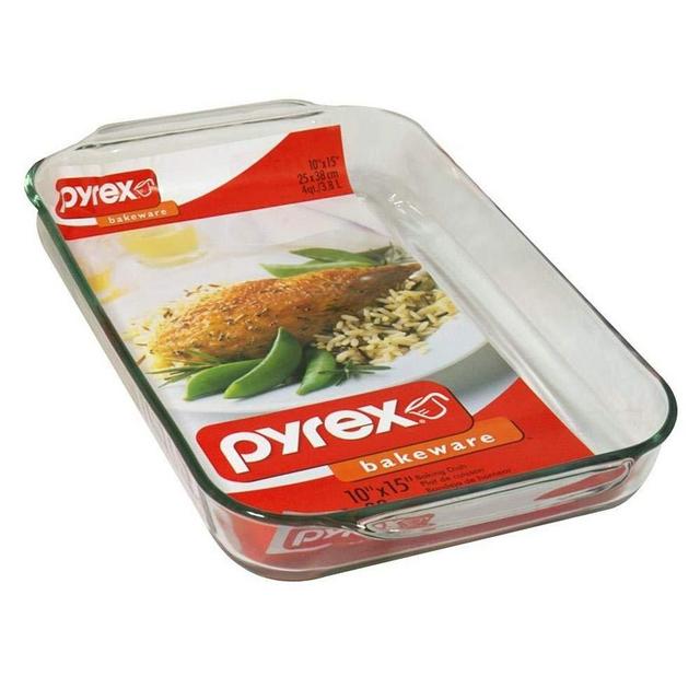 Pyrex Basics 4.8-qt (10” x 15”) Oblong Baking Dish