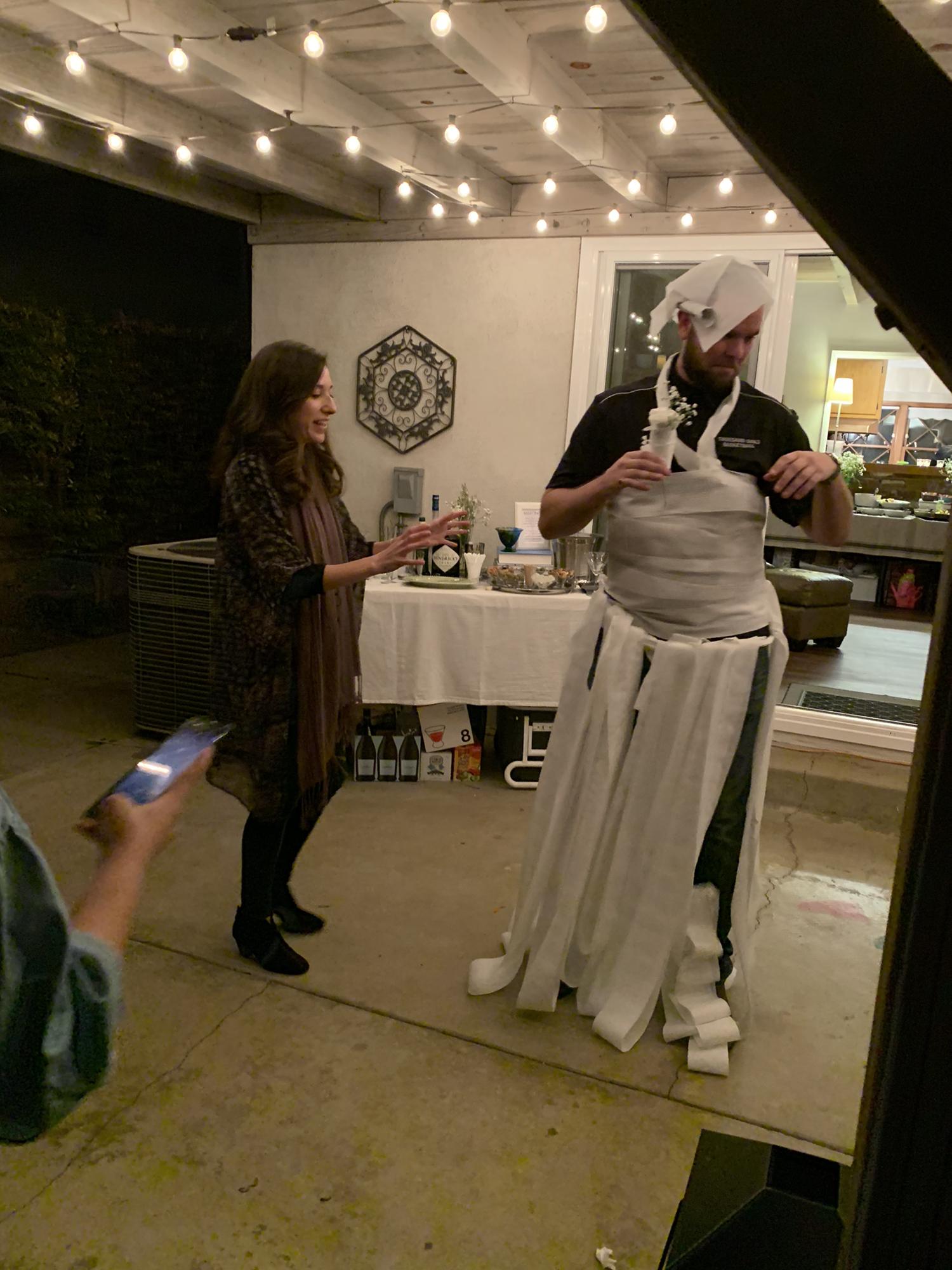 Winners of Brian and Michelle’s wedding shower game—a clear masterpiece 👰🏻