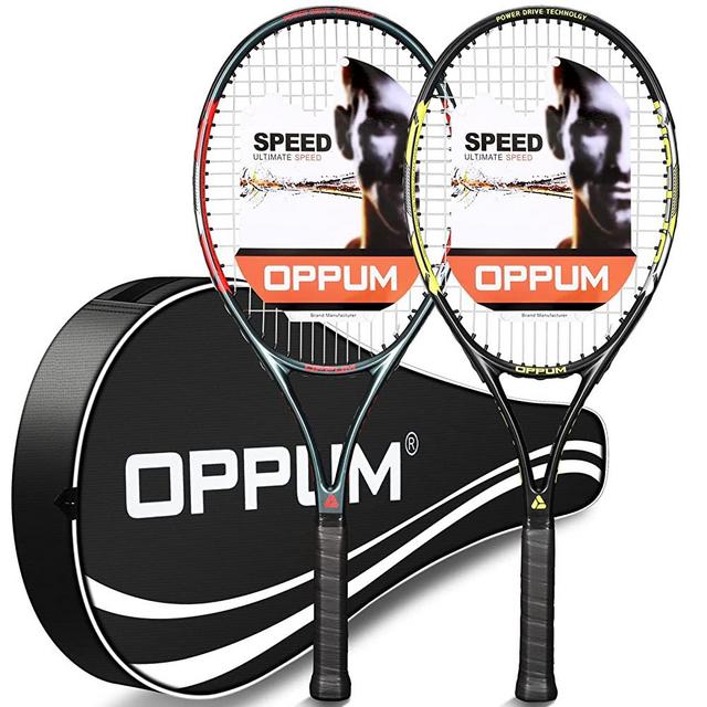 OPPUM 27 inch Pro Tennis Racket for Adults Student Women and Men Rackets Training Tennis Racquet,Super Lightweight Easy Control Racket with Carry Bag
