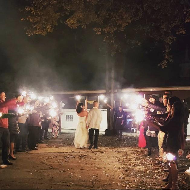 Sparkler send-off