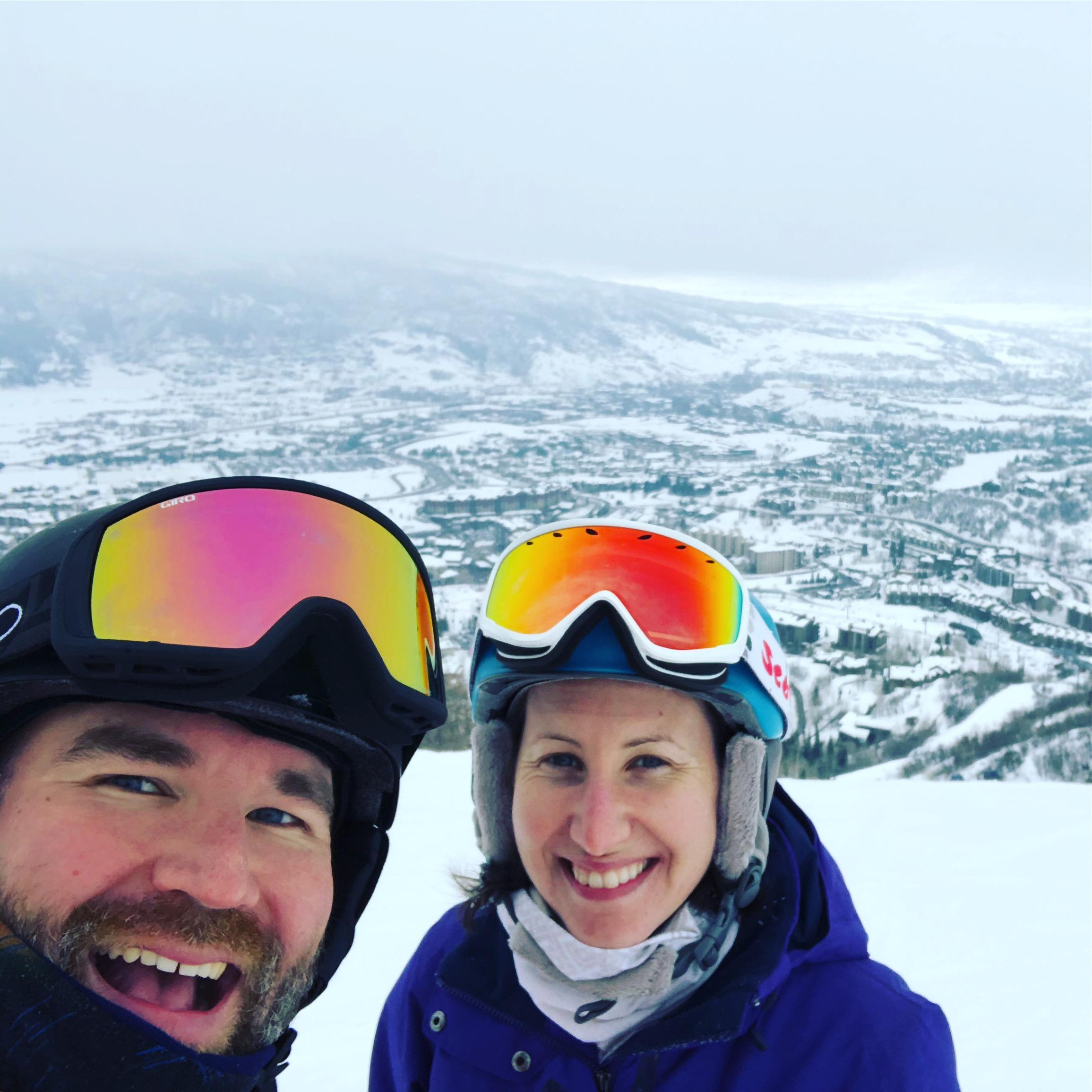 We love skiing!