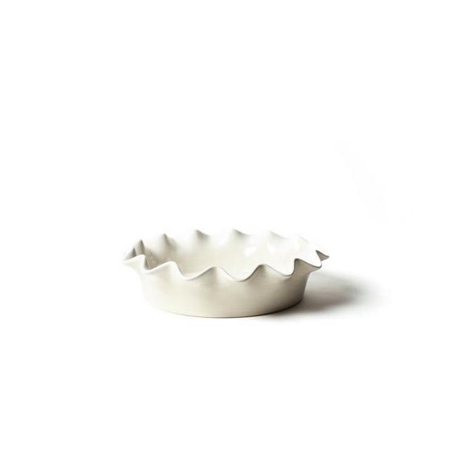 Coton Colors Signature Ruffle Pie Dish White | Wayfair