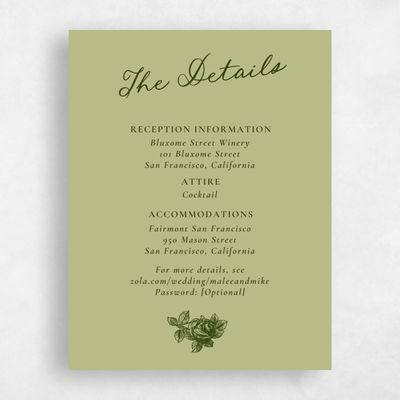 Green Floral Wedding Enclosure - Spina