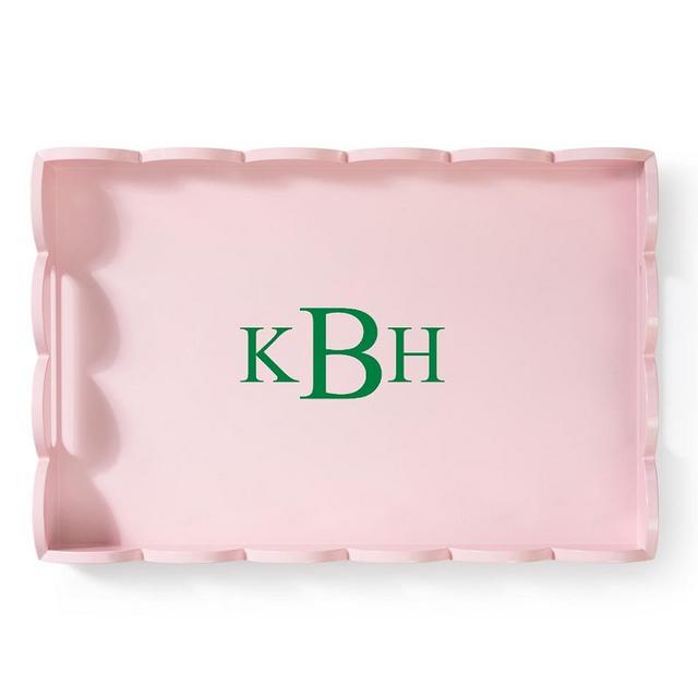 Scalloped Lacquer Serving Tray