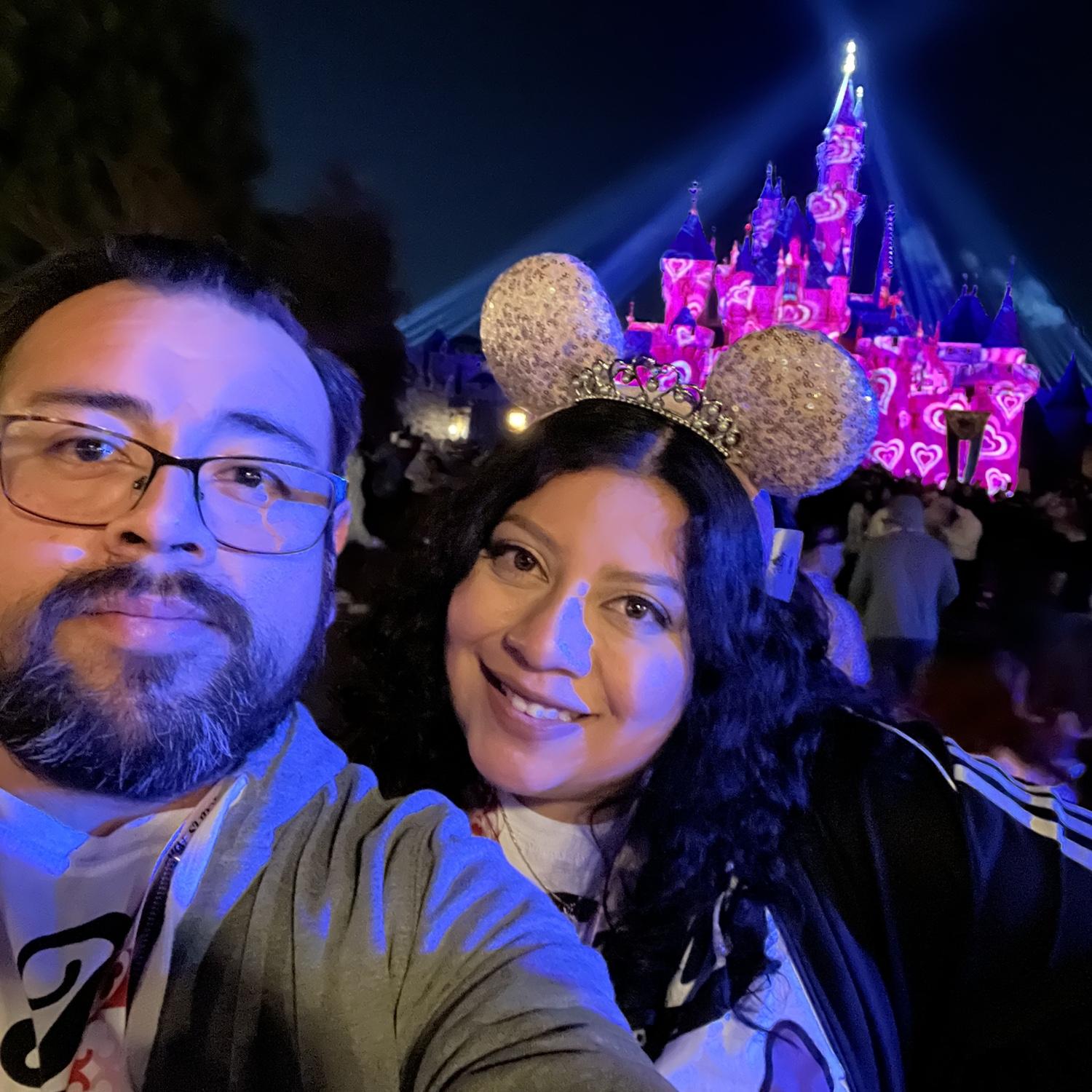 Enjoying Sweetheart Night at Disney!