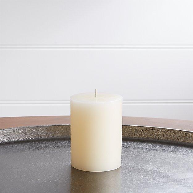 3"x4" Ivory Pillar Candle