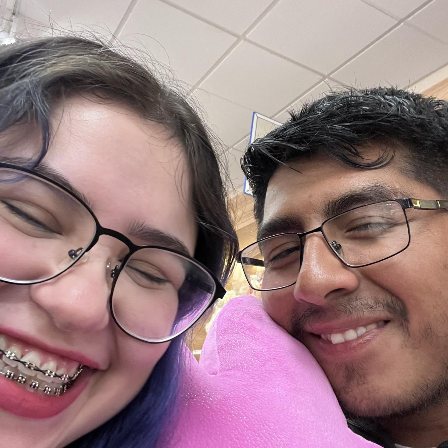 Us with our B.A.B Pink Peep named Peepakin Skywalker