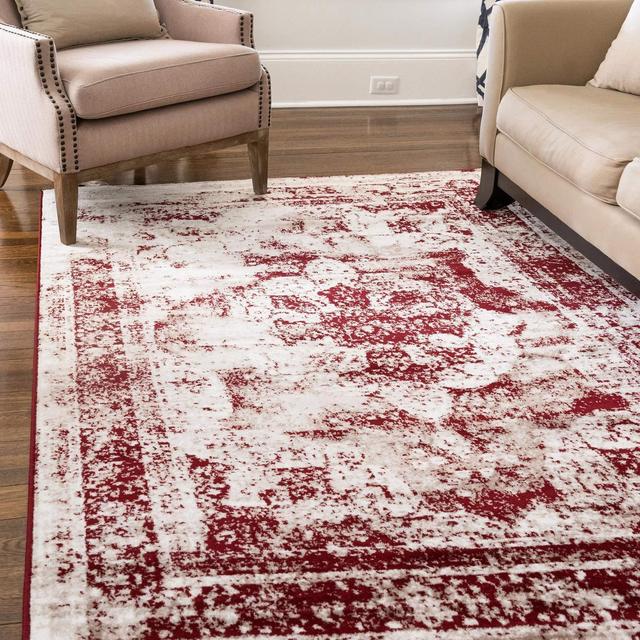 Unique Loom Sofia Traditional Area Rug, 5' 0 x 8' 0, Burgundy
