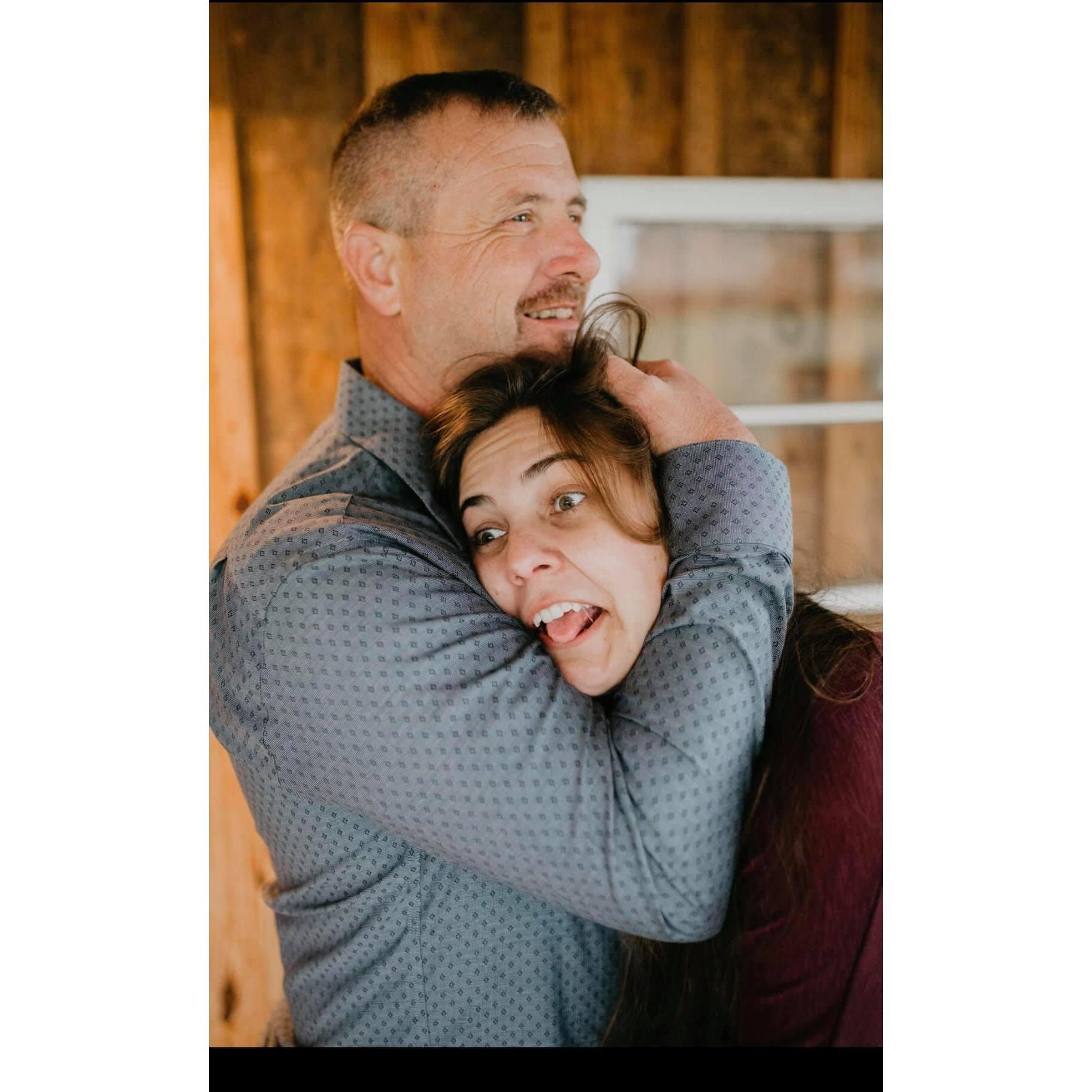 We always get each other to laugh