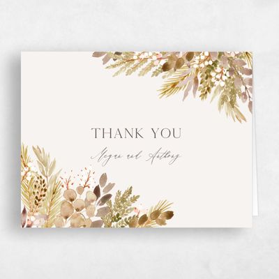 Light Oatmeal, Beige Wedding Thank You - Winslow Landscape
