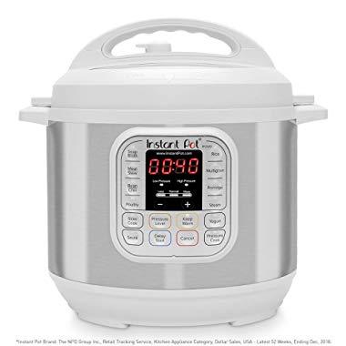 Instant Pot Duo 7-in-1 Electric Pressure Cooker, Slow Cooker, Rice Cooker, Steamer, Saute, Yogurt Maker, and Warmer|6 Quart|White|11 One-Touch Programs