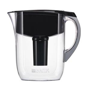Brita Large 10 Cup Grand Water Pitcher with Filter - BPA Free - Black
