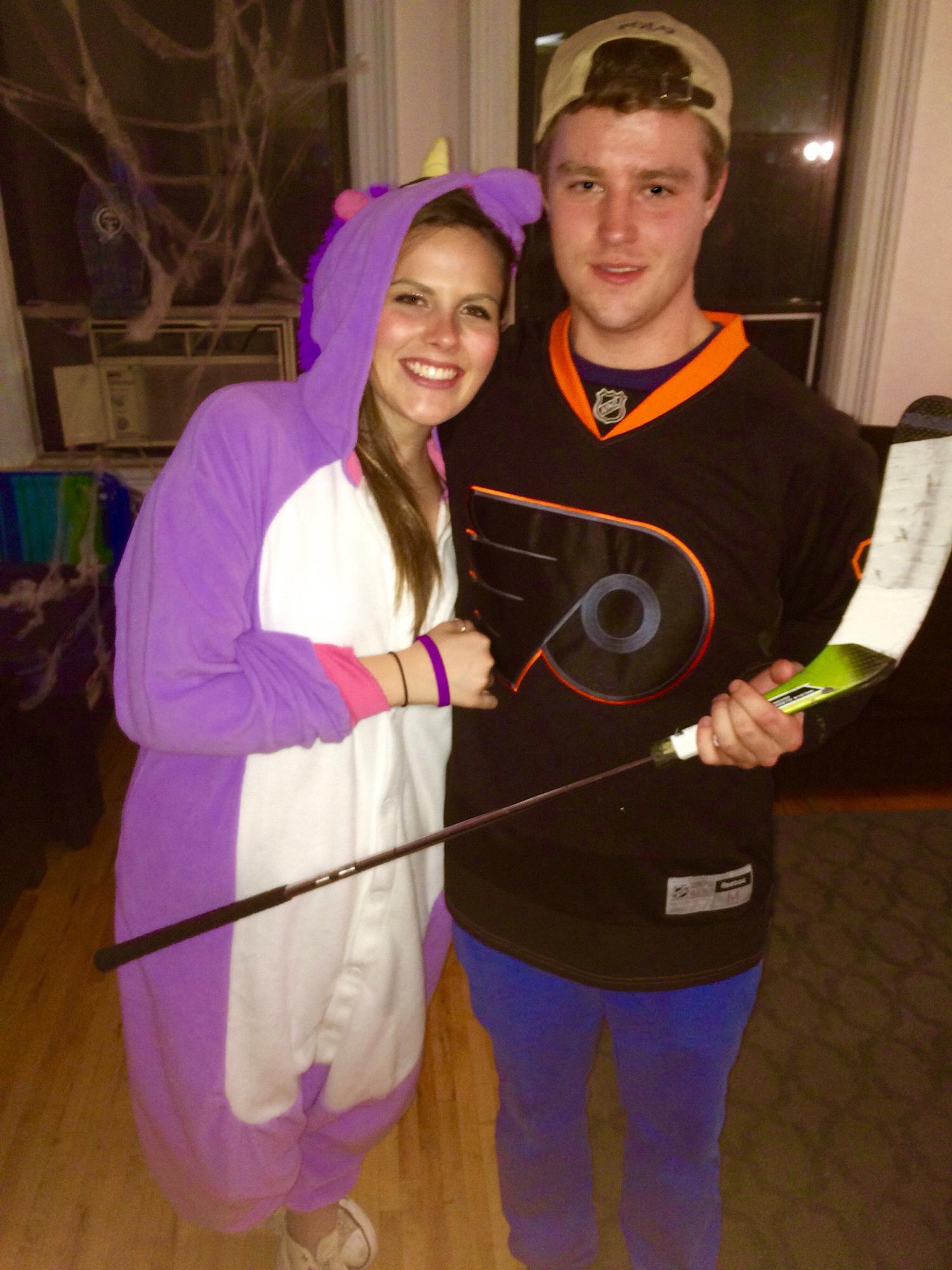 Our very first photo together! BABIES!! [NYC, Halloween 2014]